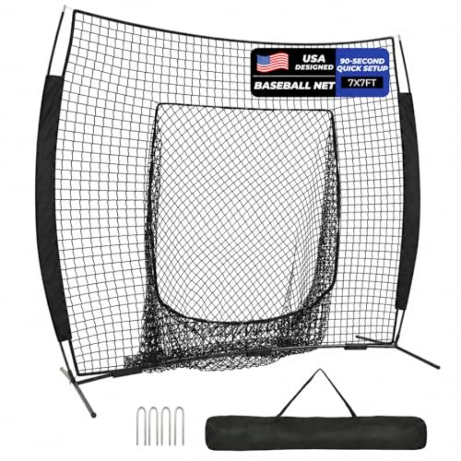 Rete da baseball 7 x 7 piedi,  - Practice Net Hitting recensione e prezzo